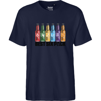veKtik - Best Six Pack Fairtrade T-Shirt - navy