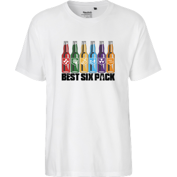 veKtik - Best Six Pack Fairtrade T-Shirt - weiß