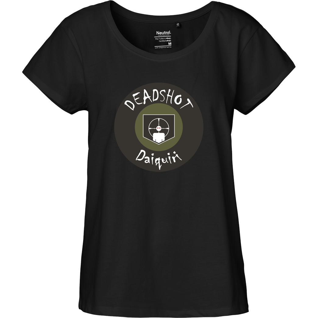 veKtik veKtik - Deadshot Daiquiri T-Shirt Fairtrade Loose Fit Girlie - schwarz