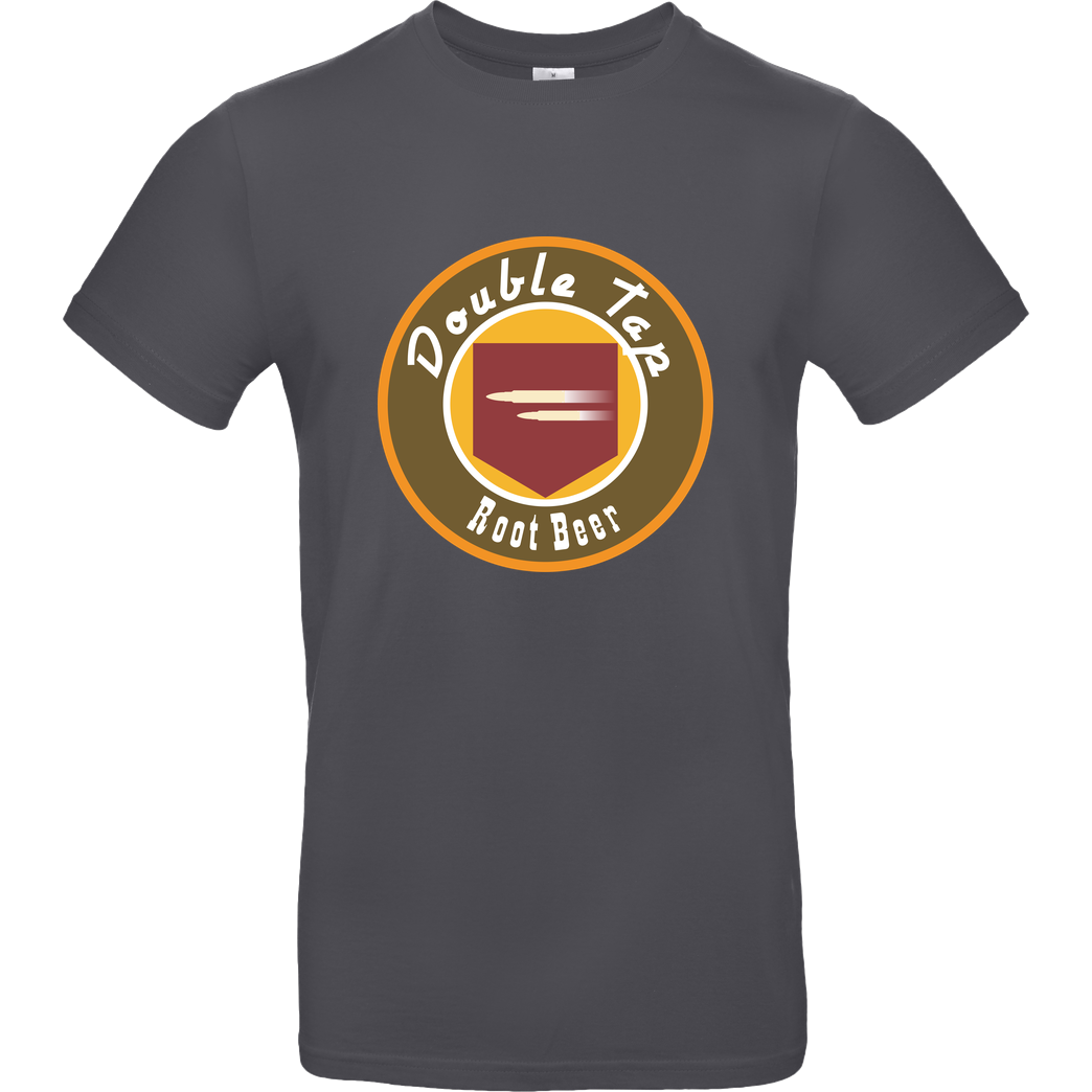 veKtik veKtik - Double Tap Root Beer T-Shirt B&C EXACT 190 - Dark Grey