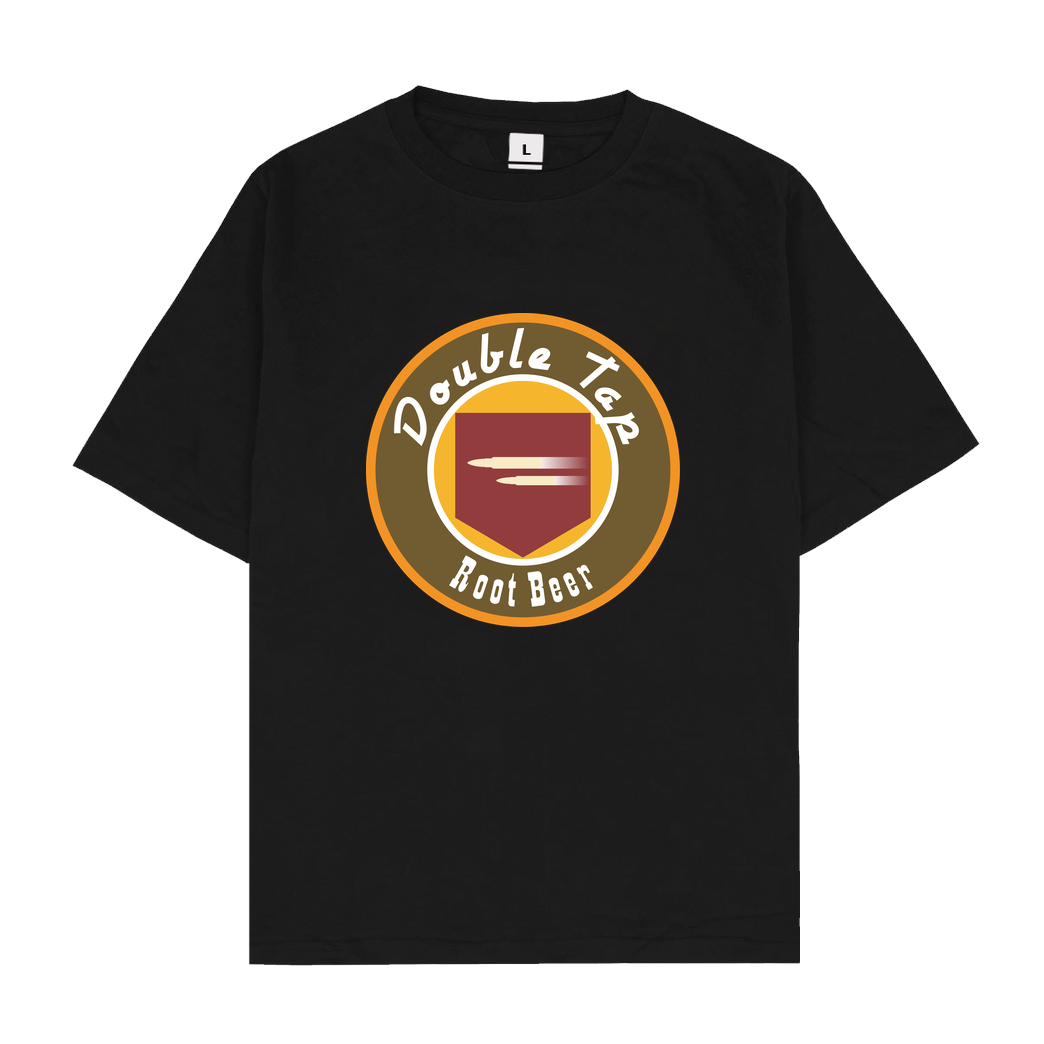 veKtik veKtik - Double Tap Root Beer T-Shirt Oversize T-Shirt - Schwarz