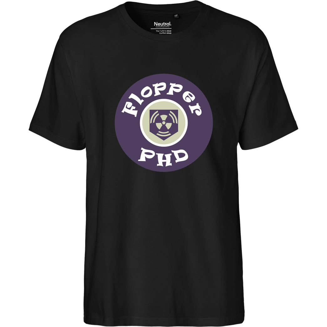 veKtik veKtik - Flopper PHD T-Shirt Fairtrade T-Shirt - schwarz