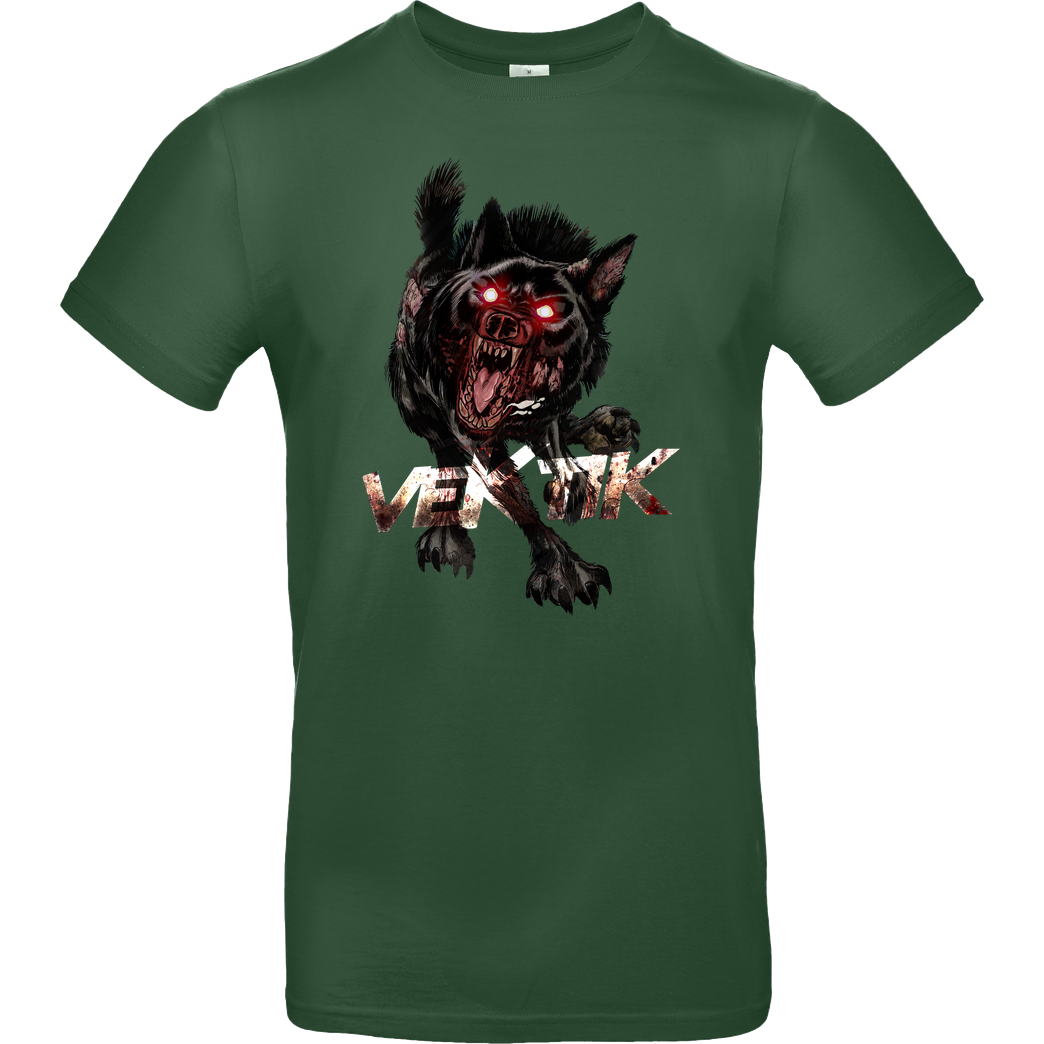 veKtik veKtik - Hellhound T-Shirt B&C EXACT 190 - Flaschengrün