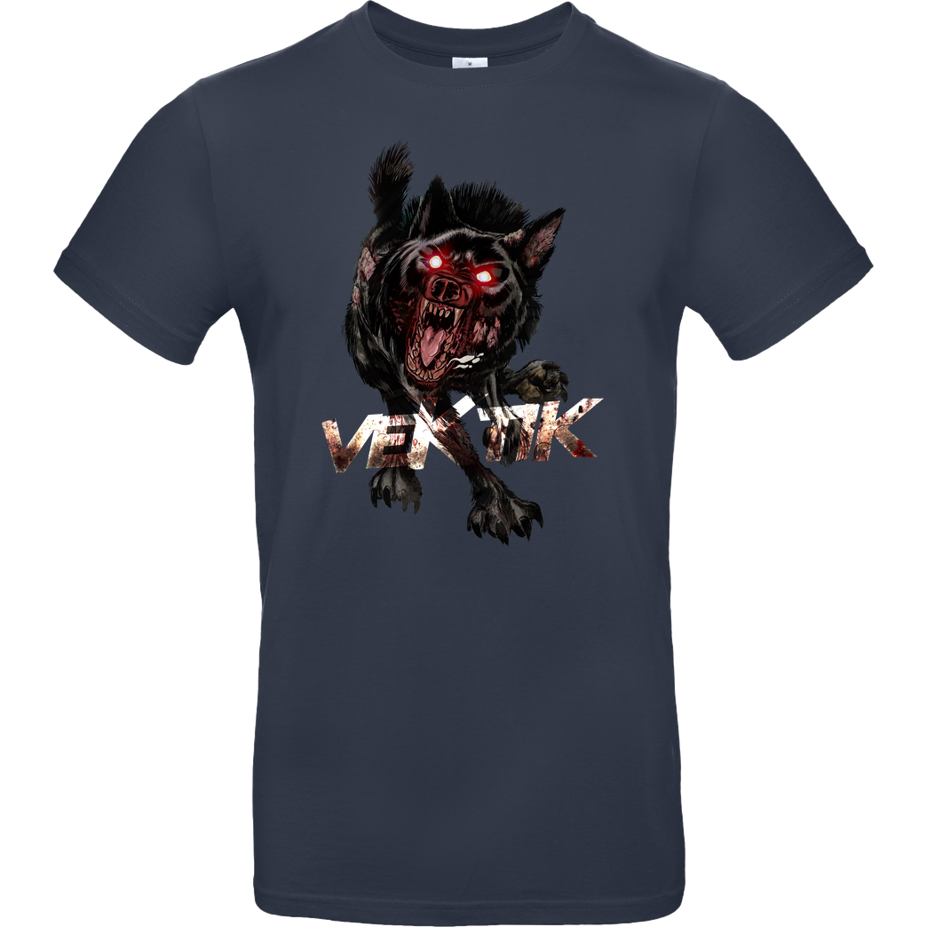 veKtik veKtik - Hellhound T-Shirt B&C EXACT 190 - Navy