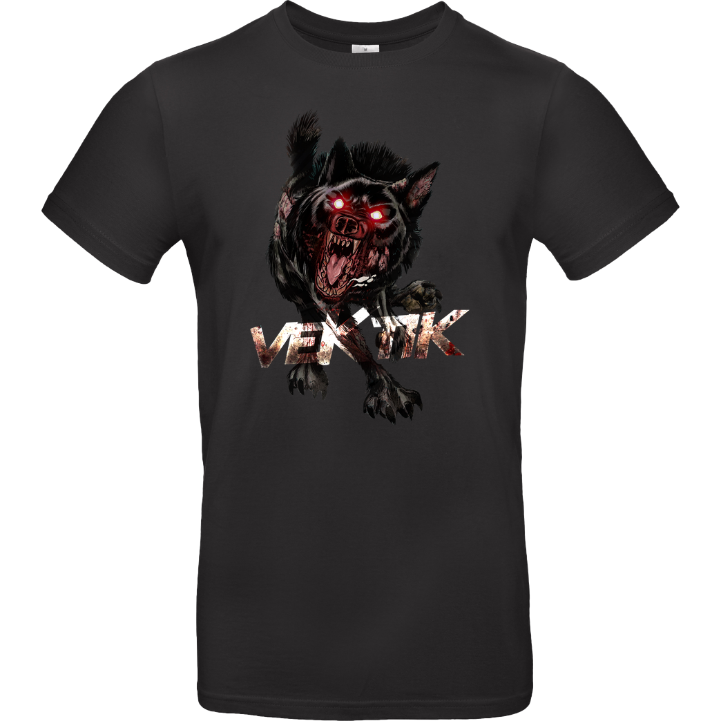 veKtik veKtik - Hellhound T-Shirt B&C EXACT 190 - Schwarz