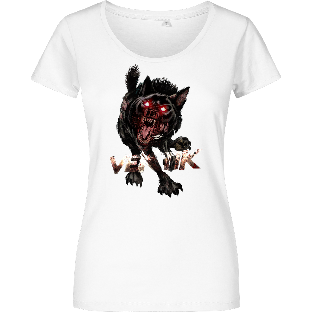 veKtik veKtik - Hellhound T-Shirt Damenshirt weiss