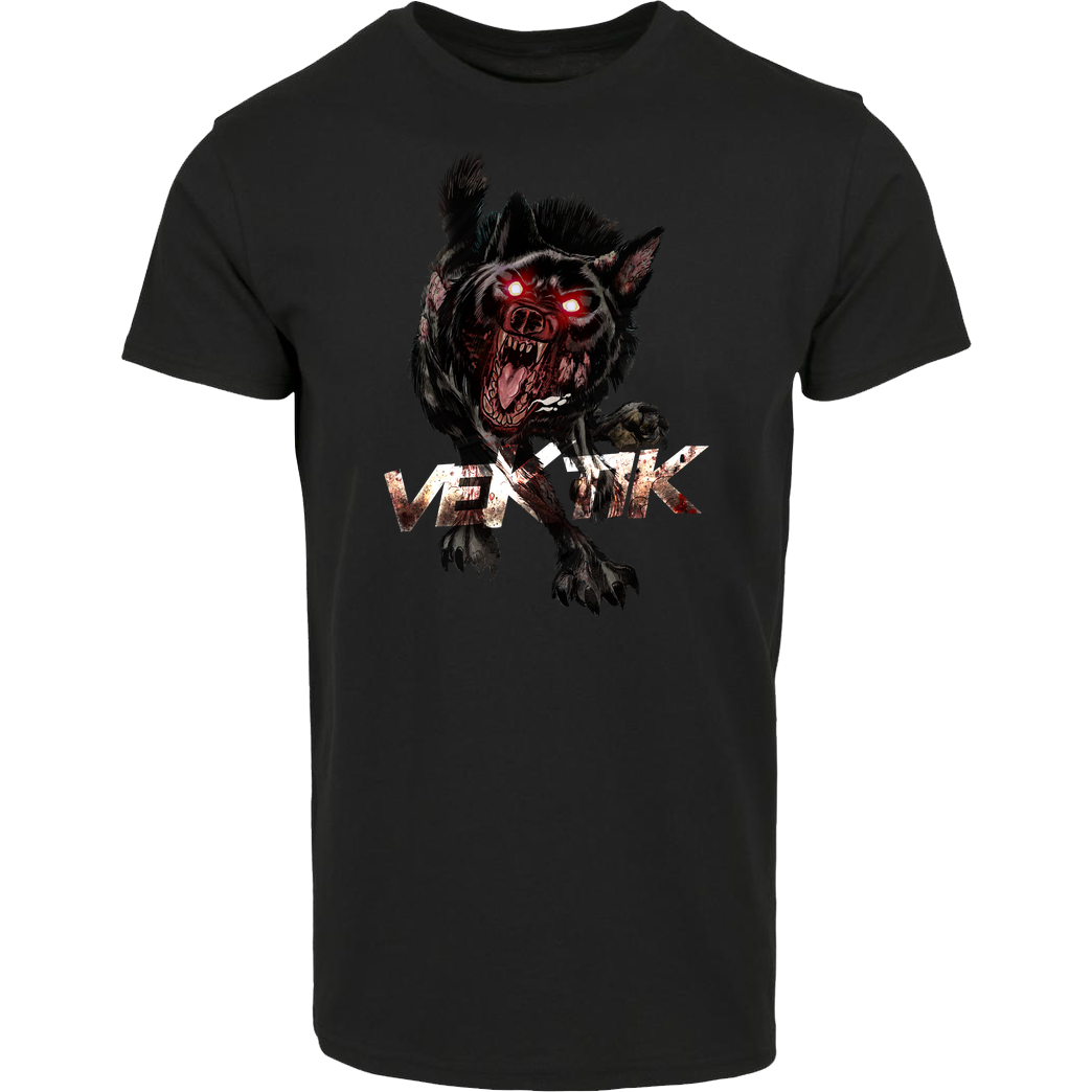 veKtik veKtik - Hellhound T-Shirt Hausmarke T-Shirt  - Schwarz
