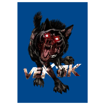 veKtik - Hellhound Kunstdruck royal
