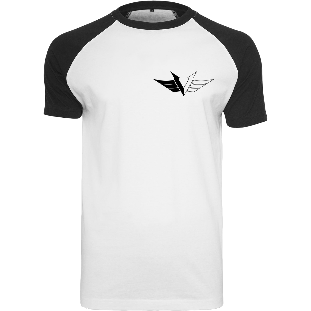 veKtik Vektik - Logo small T-Shirt Raglan-Shirt weiß
