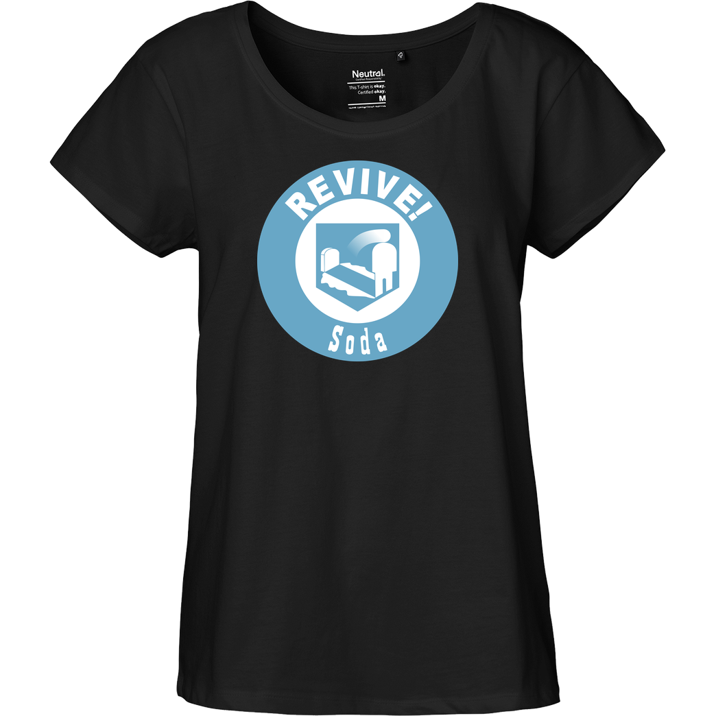 veKtik veKtik - Revive! Soda T-Shirt Fairtrade Loose Fit Girlie - schwarz