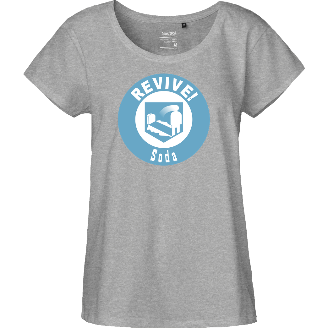 veKtik veKtik - Revive! Soda T-Shirt Fairtrade Loose Fit Girlie - heather grey