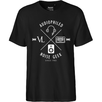 Vincent Lee Music - Audiophiled weiss Fairtrade T-Shirt - schwarz