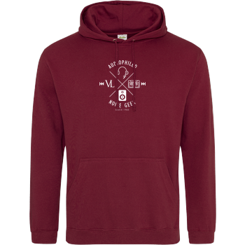 Vincent Lee Music - Audiophiled weiss JH Hoodie - Bordeaux