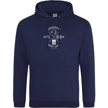 Vincent Lee Music - Audiophiled weiss JH Hoodie - Navy