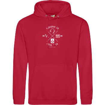 Vincent Lee Music - Audiophiled weiss JH Hoodie - Rot