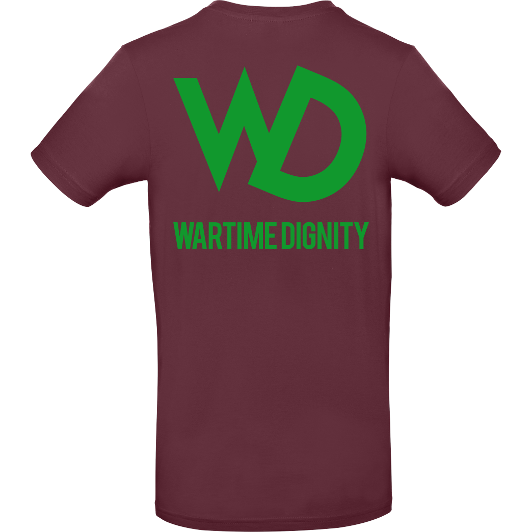 Wartime Dignity Wartime Dignity - Hoodiejacke T-Shirt B&C EXACT 190 - Bordeaux
