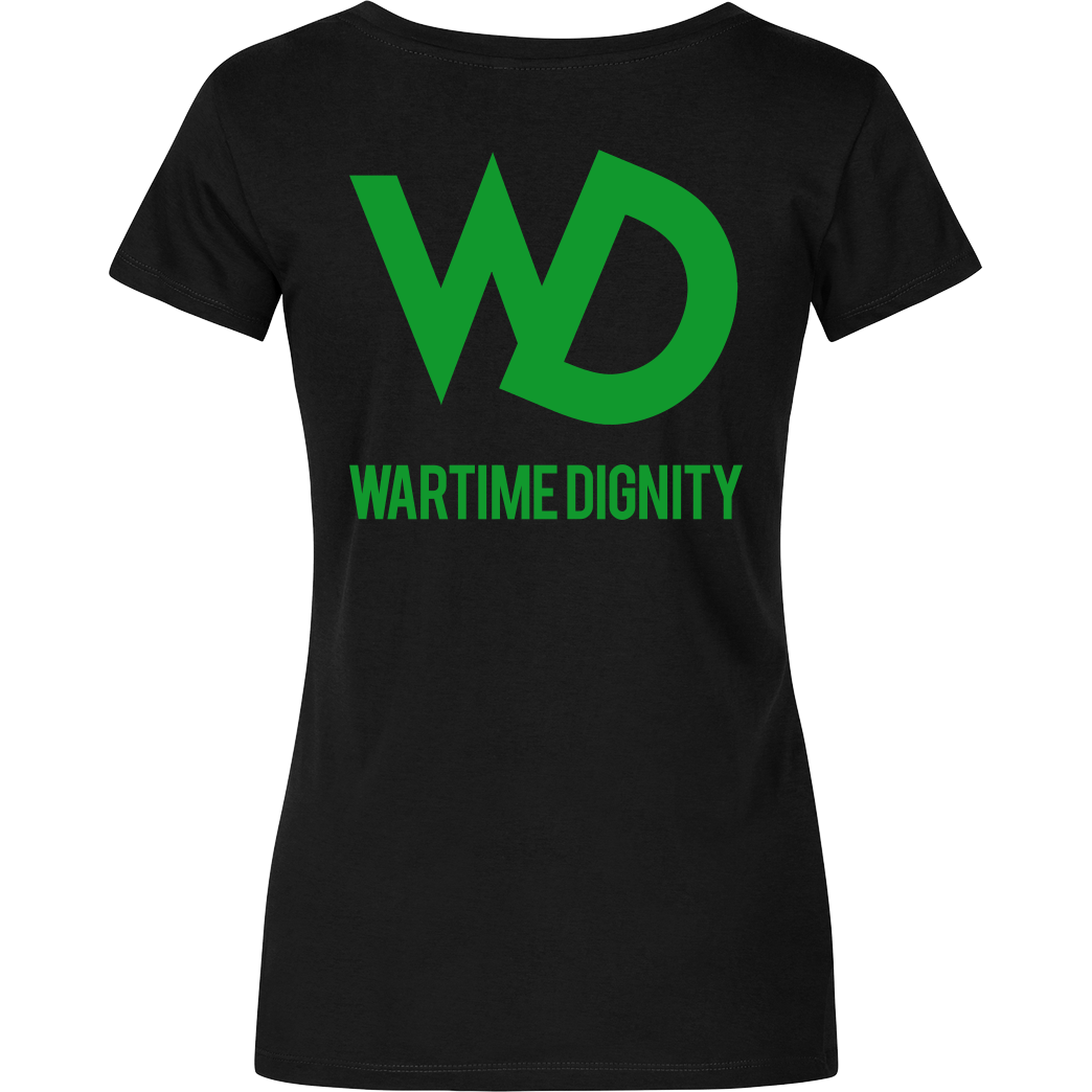 Wartime Dignity Wartime Dignity - Hoodiejacke T-Shirt Damenshirt schwarz