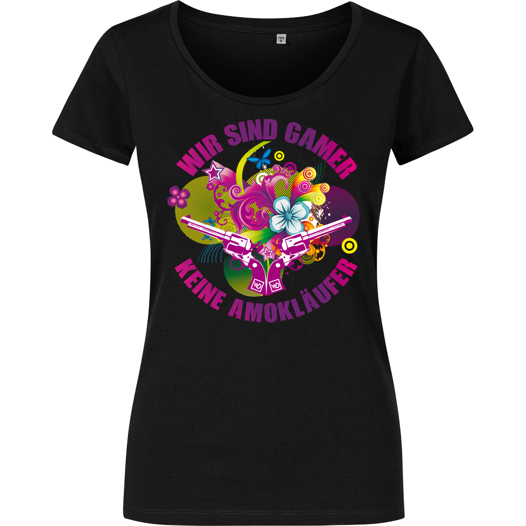 Wartime Dignity Wartime Dignity - Wir sind Gamer Girls T-Shirt Damenshirt schwarz