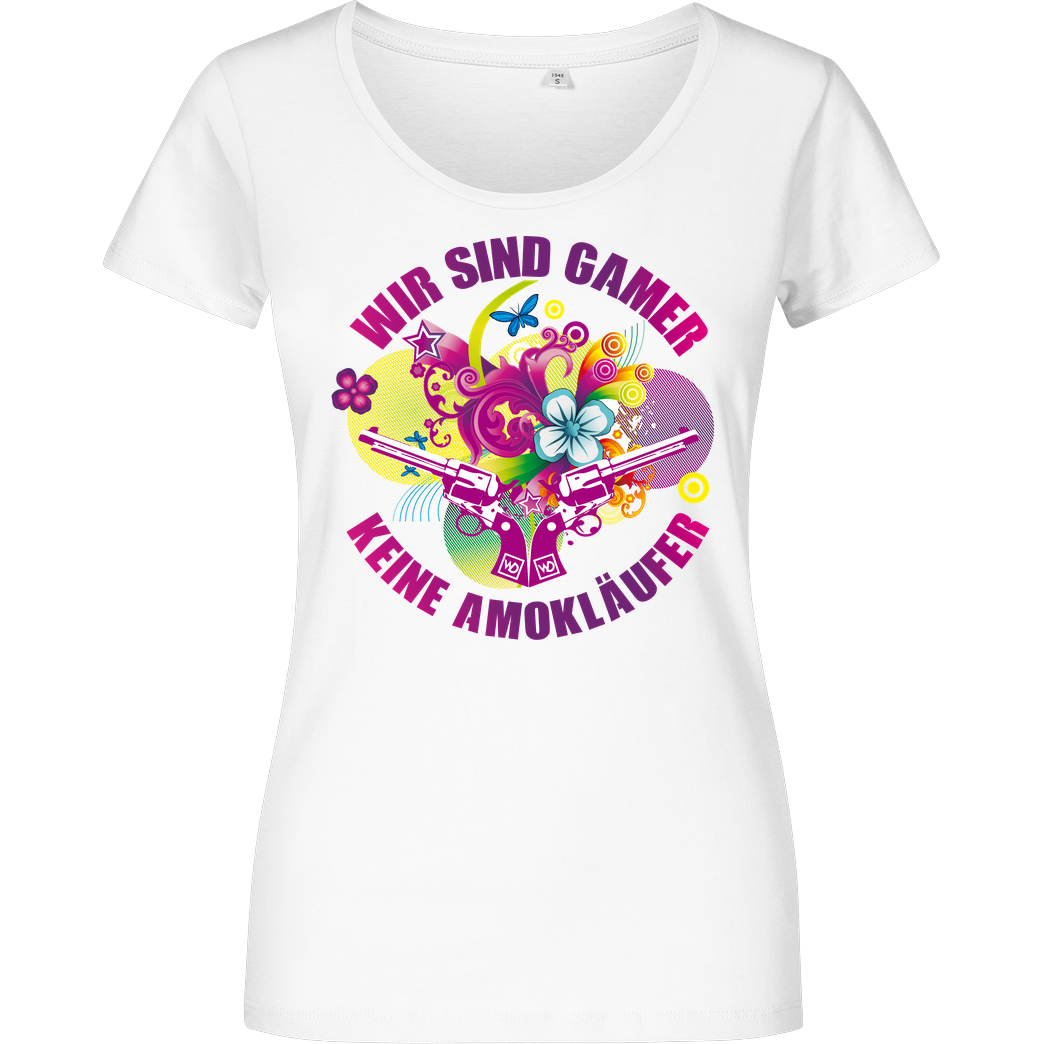 Wartime Dignity Wartime Dignity - Wir sind Gamer Girls T-Shirt Damenshirt weiss