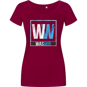 WASWIR - Logo Damenshirt berry