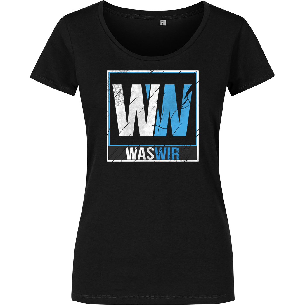 WASWIR WASWIR - Logo T-Shirt Damenshirt schwarz