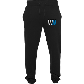 WASWIR - Logo Gestickt Jogginghose schwarz