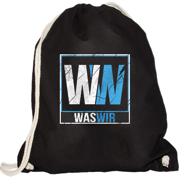 WASWIR - Logo Turnbeutel schwarz