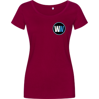 WASWIR - Pocket Logo Damenshirt berry