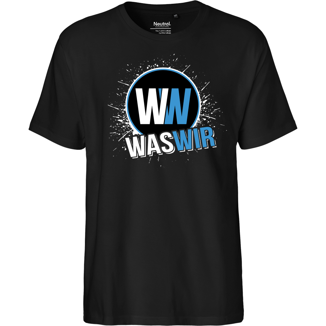WASWIR WASWIR - Splash T-Shirt Fairtrade T-Shirt - schwarz