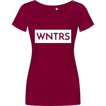 WNTRS - Punched Out Logo Damenshirt berry