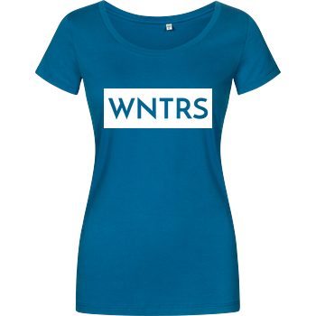 WNTRS - Punched Out Logo Damenshirt petrol