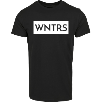 WNTRS - Punched Out Logo Hausmarke T-Shirt  - Schwarz