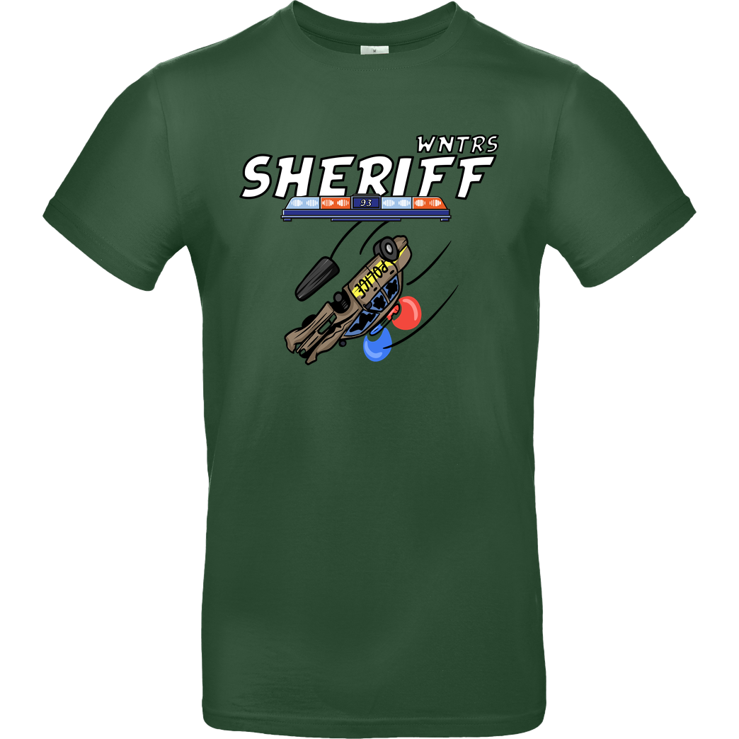 WNTRS WNTRS - Sheriff Car T-Shirt B&C EXACT 190 - Flaschengrün