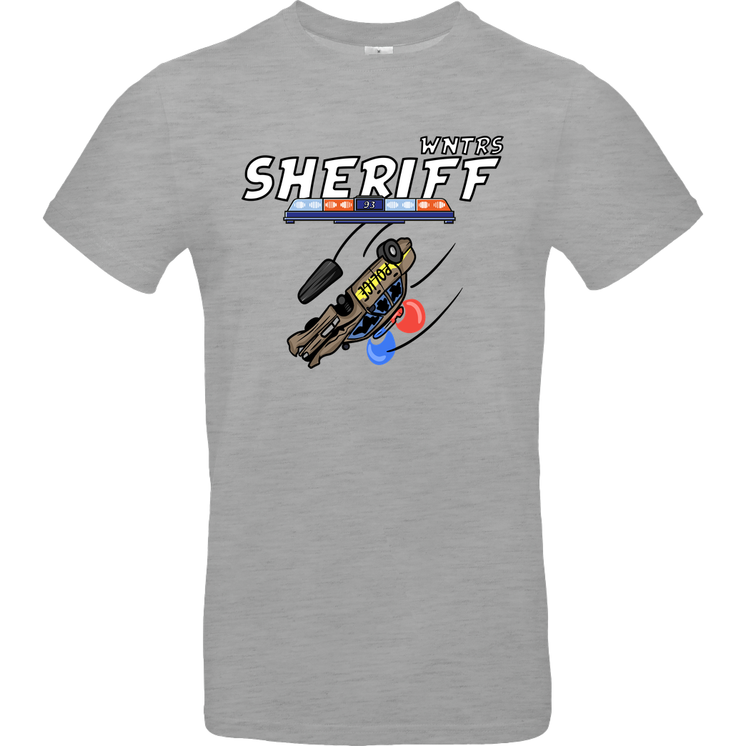 WNTRS WNTRS - Sheriff Car T-Shirt B&C EXACT 190 - heather grey