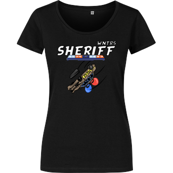 WNTRS - Sheriff Car Damenshirt schwarz