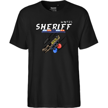 WNTRS - Sheriff Car Fairtrade T-Shirt - schwarz