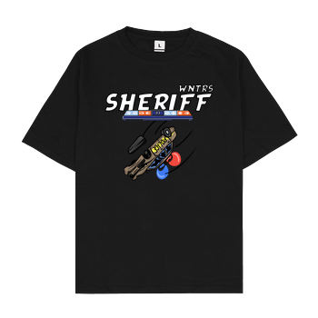 WNTRS - Sheriff Car Oversize T-Shirt - Schwarz