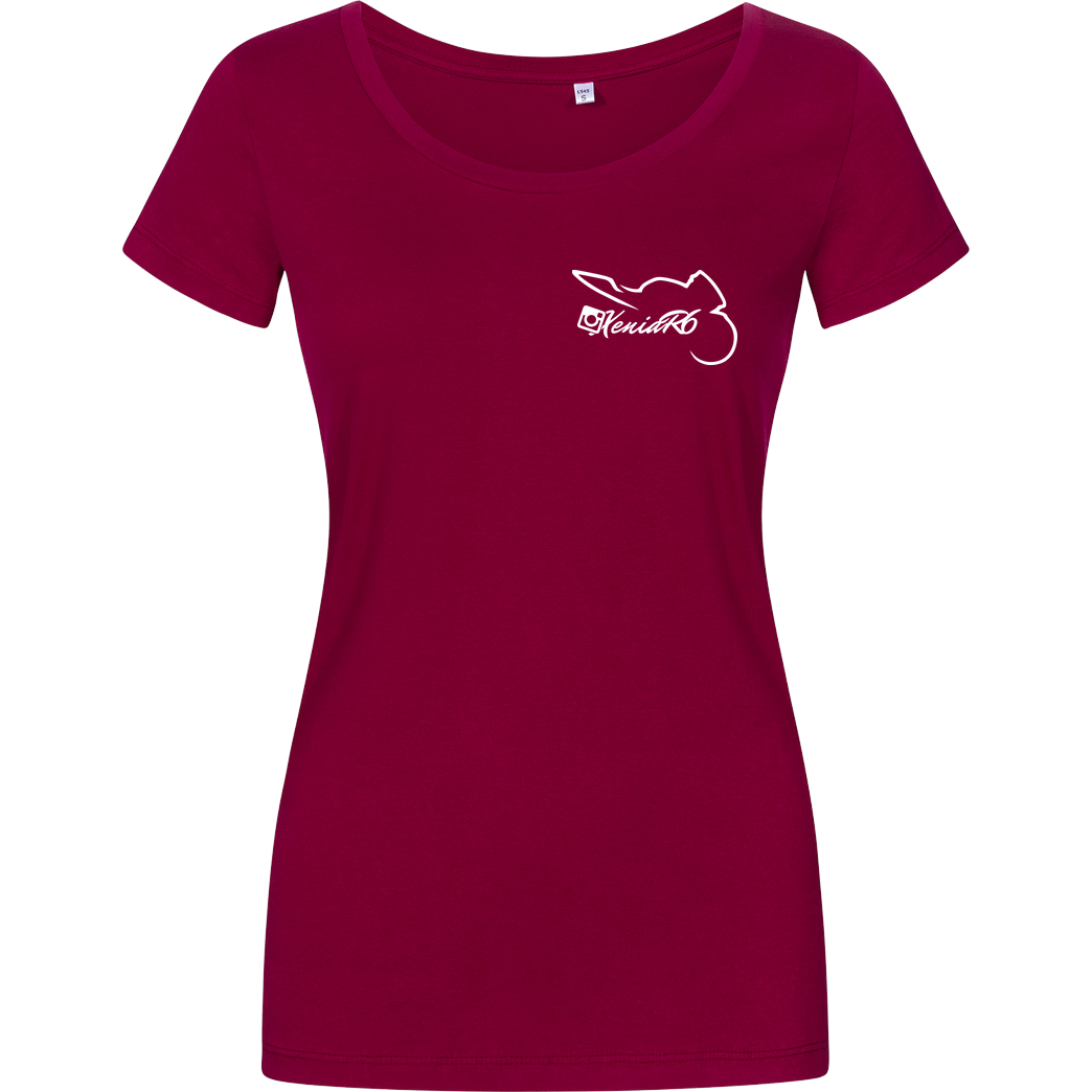 XeniaR6 XeniaR6 - Sportler-Logo T-Shirt Damenshirt berry