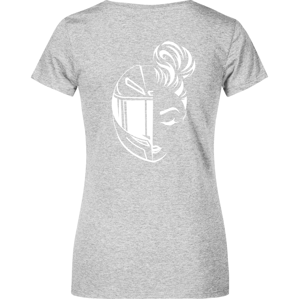 XeniaR6 XeniaR6 - Sportler-Logo T-Shirt Damenshirt heather grey