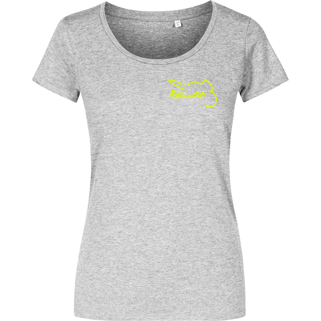 XeniaR6 XeniaR6 - Sportler-Logo T-Shirt Damenshirt heather grey