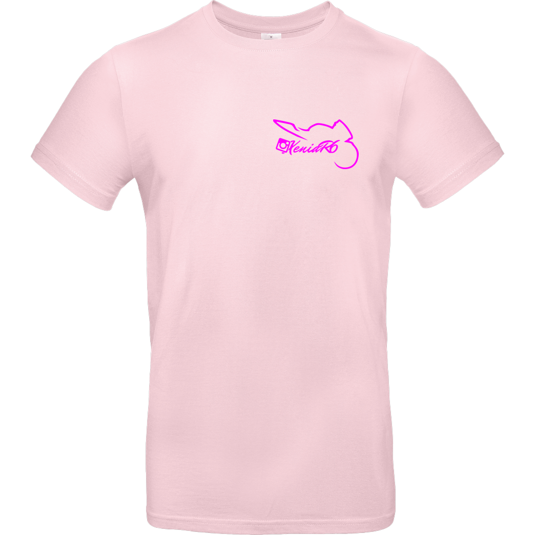 XeniaR6 XeniaR6 - Sportler-Logo T-Shirt B&C EXACT 190 - Rosa