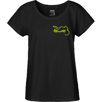 XeniaR6 - Sportler-Logo Fairtrade Loose Fit Girlie - schwarz