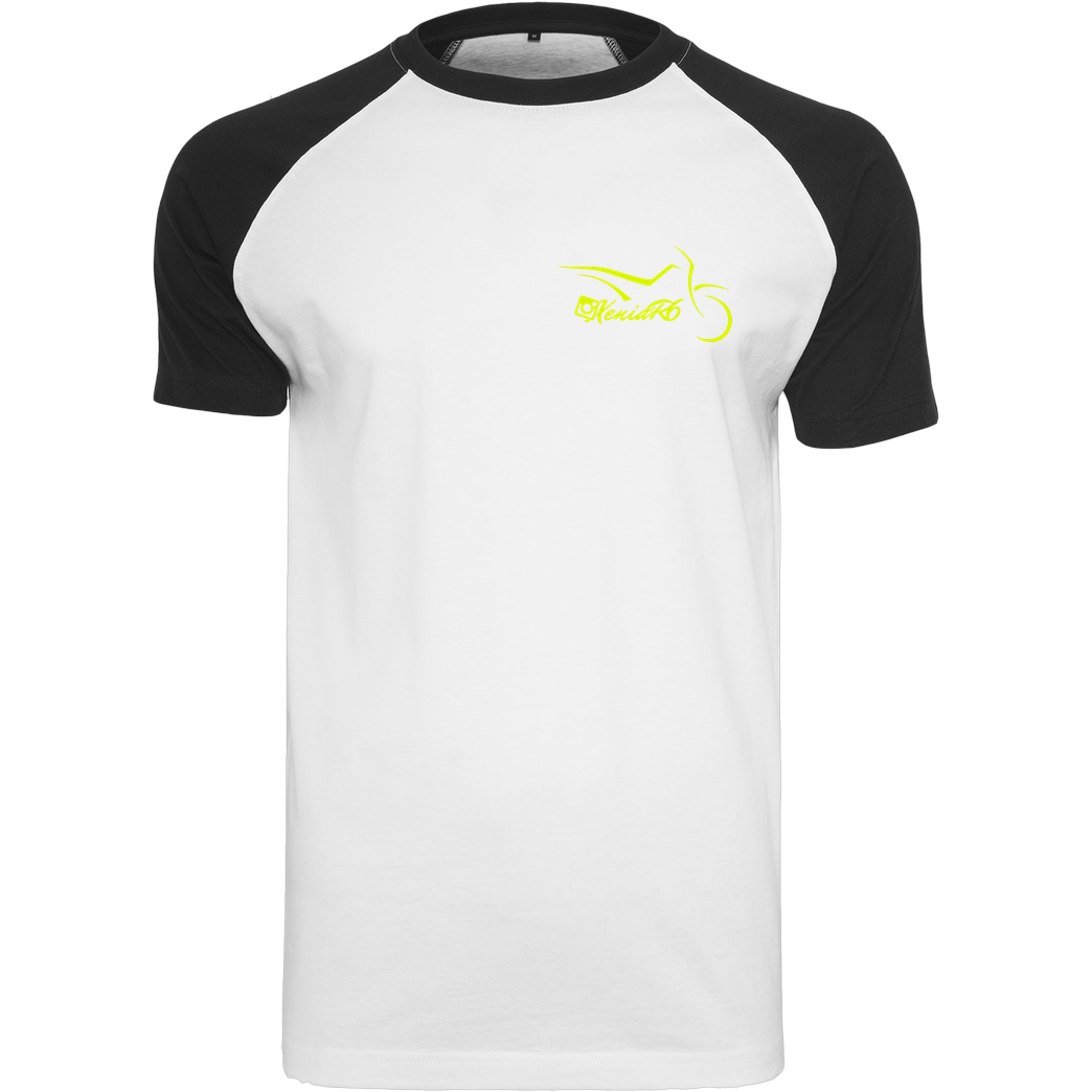 XeniaR6 XeniaR6 - Sumo-Logo T-Shirt Raglan-Shirt weiß