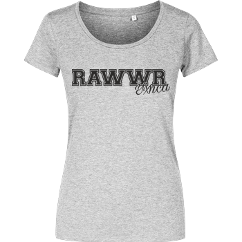 Yxnca - RAWWR Damenshirt heather grey