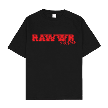 Yxnca - RAWWR Oversize T-Shirt - Schwarz