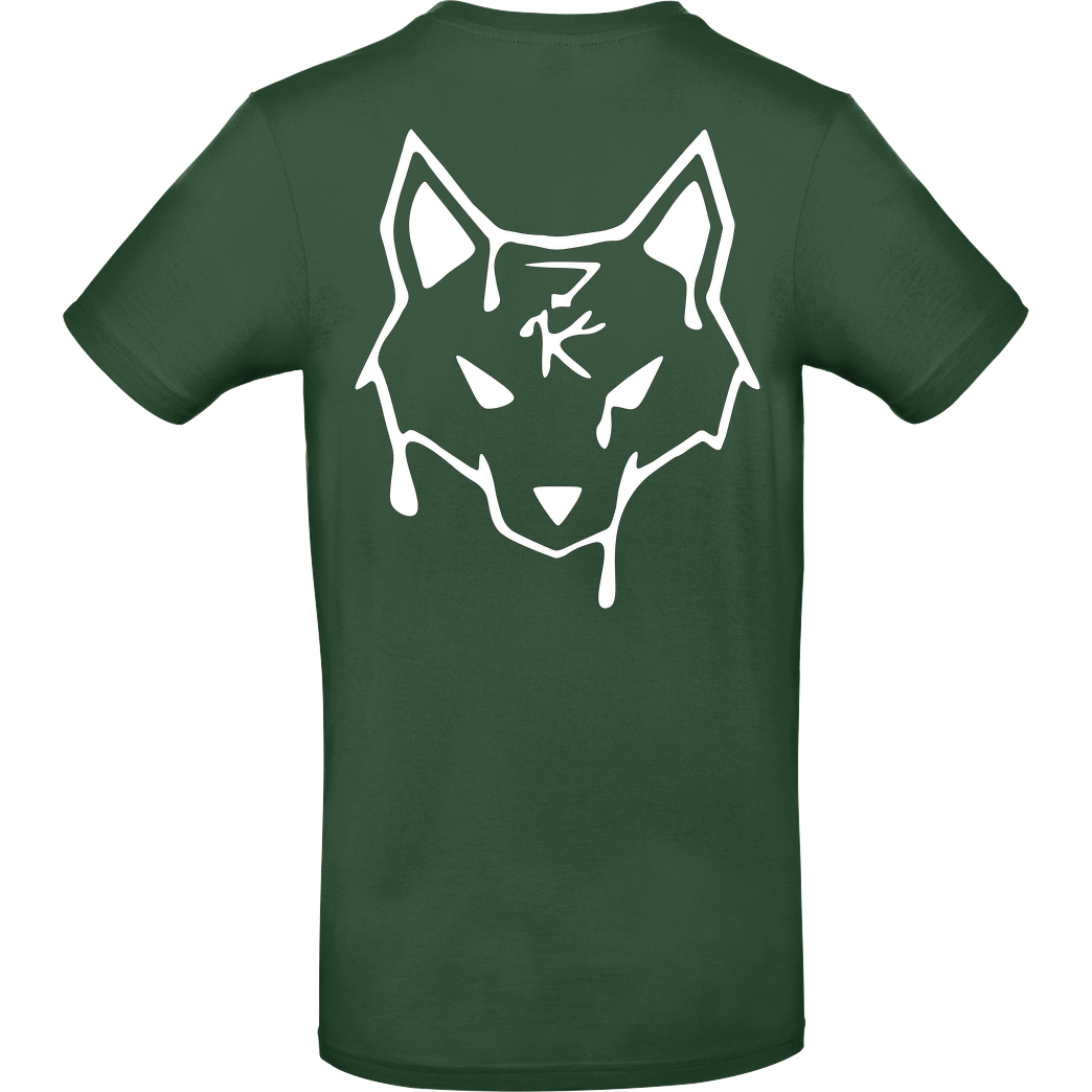ZerKill Zerkill - Wolf T-Shirt B&C EXACT 190 - Flaschengrün