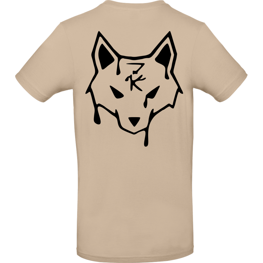 ZerKill Zerkill - Wolf T-Shirt B&C EXACT 190 - Sand