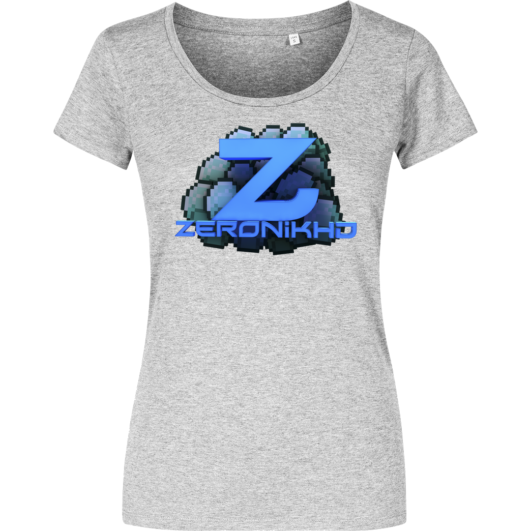ZeronikHD ZeronikHD T-Shirt Damenshirt heather grey