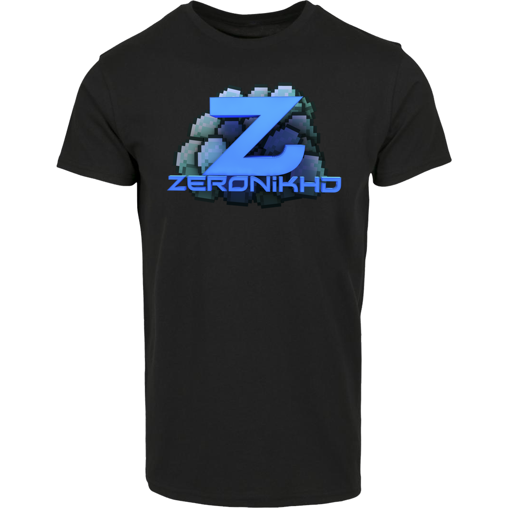 ZeronikHD ZeronikHD T-Shirt Hausmarke T-Shirt  - Schwarz