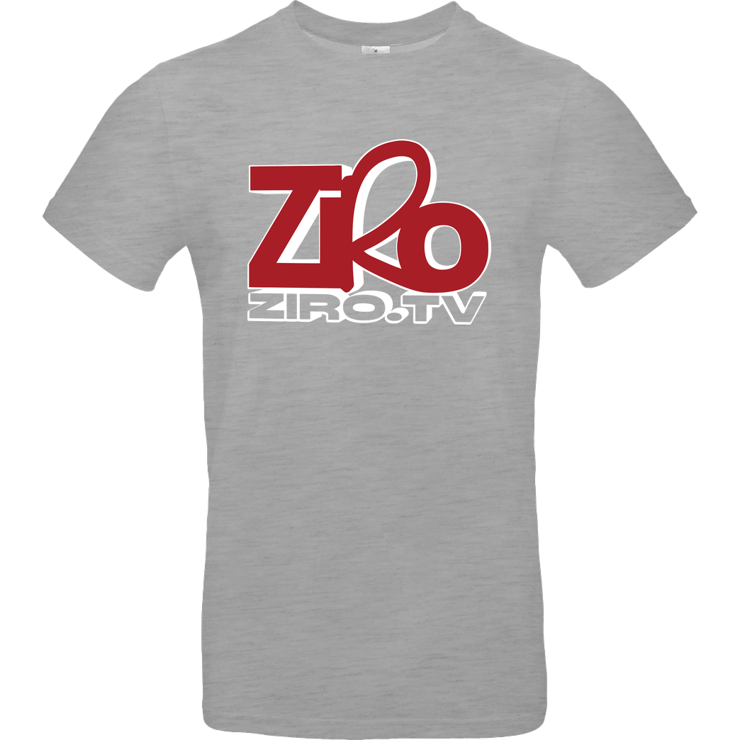 ZiroTV ZiroTV - Logo T-Shirt B&C EXACT 190 - heather grey